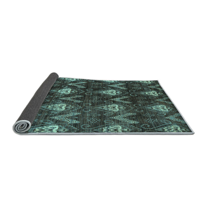 Sideview of Oriental Light Blue Modern Rug, abs279lblu