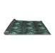 Sideview of Oriental Light Blue Modern Rug, abs279lblu