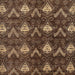 Square Abstract Bakers Brown Oriental Rug, abs279