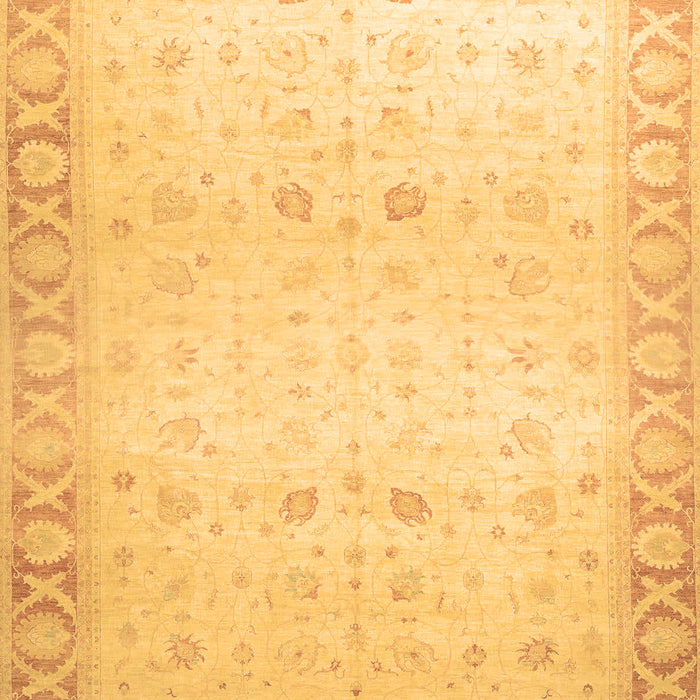 Machine Washable Oriental Brown Traditional Rug, wshabs27brn