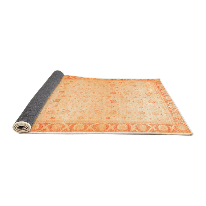 Sideview of Oriental Orange Traditional Rug, abs27org