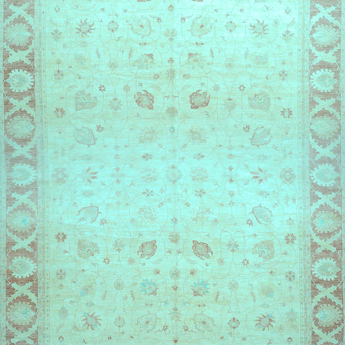 Oriental Light Blue Traditional Rug, abs27lblu