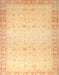 Machine Washable Abstract Orange Rug, wshabs27