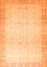 Machine Washable Oriental Orange Traditional Area Rugs, wshabs27org