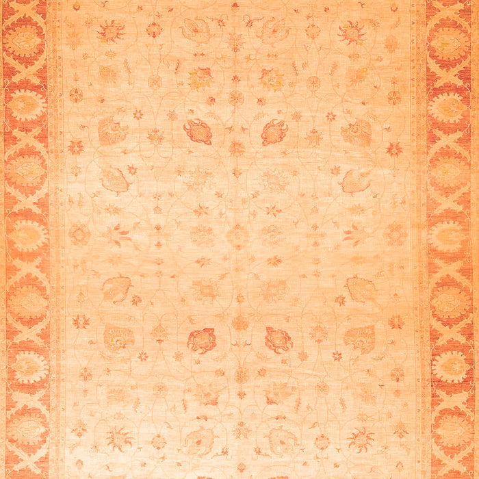 Machine Washable Oriental Orange Traditional Area Rugs, wshabs27org