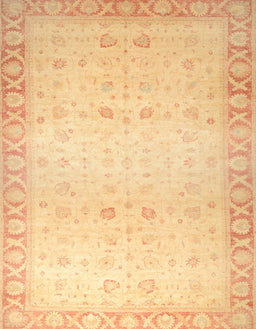 Abstract Orange Oriental Rug, abs27