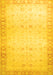 Oriental Yellow Traditional Rug, abs27yw