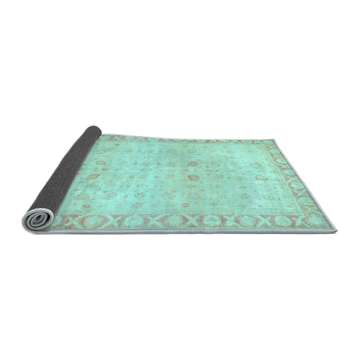Sideview of Oriental Light Blue Traditional Rug, abs27lblu
