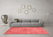 Modern Red Washable Rugs