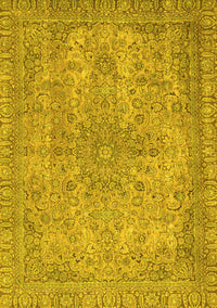 Abstract Yellow Modern Rug, abs2800yw