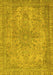 Abstract Yellow Modern Rug, abs2800yw