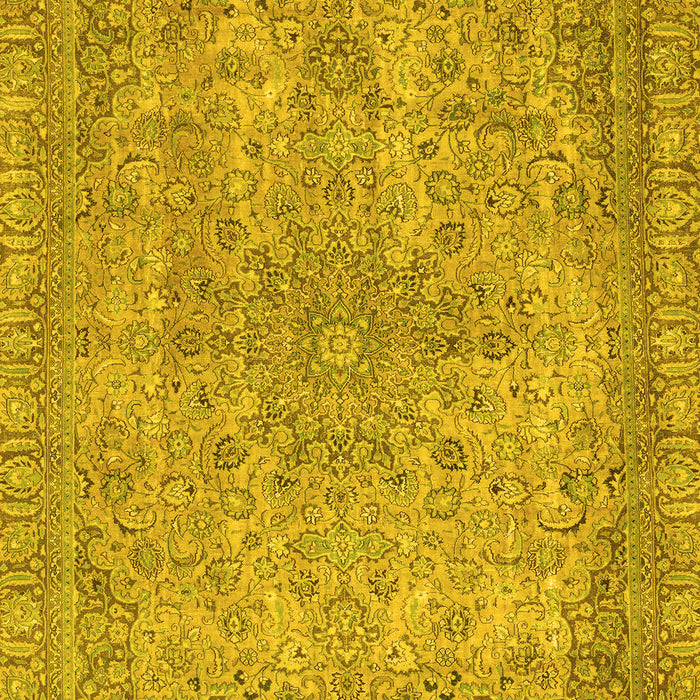 Abstract Yellow Modern Rug, abs2800yw