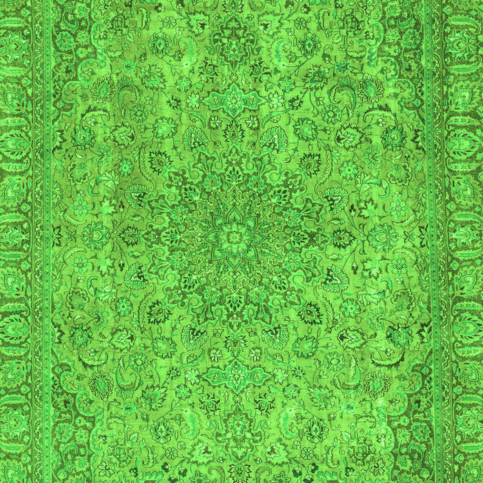 Machine Washable Abstract Green Modern Area Rugs, wshabs2800grn