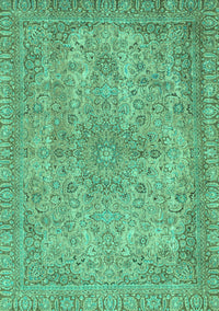 Abstract Turquoise Modern Rug, abs2800turq