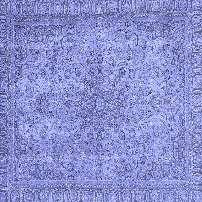 Square Abstract Blue Modern Rug, abs2800blu
