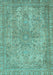 Abstract Light Blue Modern Rug, abs2800lblu