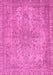 Machine Washable Abstract Pink Modern Rug, wshabs2800pnk