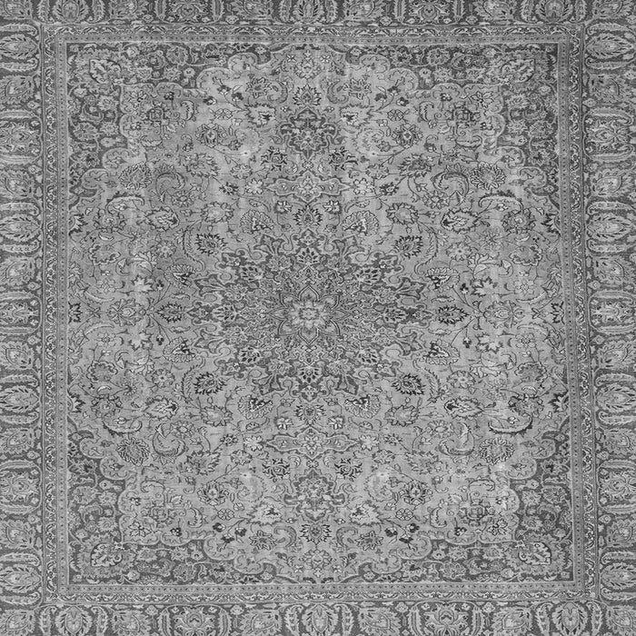 Square Abstract Gray Modern Rug, abs2800gry