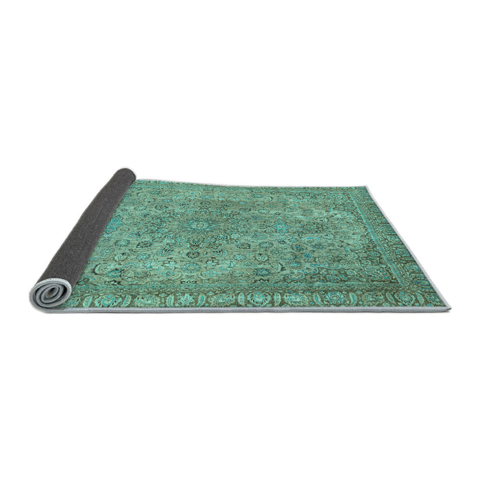 Sideview of Abstract Light Blue Modern Rug, abs2800lblu