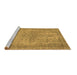 Sideview of Machine Washable Abstract Brown Modern Rug, wshabs2800brn