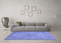 Machine Washable Abstract Blue Modern Rug, wshabs2800blu