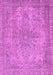 Machine Washable Abstract Purple Modern Area Rugs, wshabs2800pur