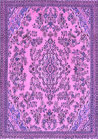 Abstract Purple Modern Rug, abs2801pur