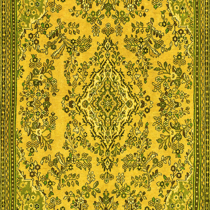 Abstract Yellow Modern Rug, abs2801yw