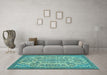 Machine Washable Abstract Light Blue Modern Rug in a Living Room, wshabs2801lblu