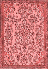 Abstract Red Modern Rug, abs2801red