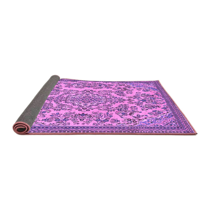 Sideview of Abstract Purple Modern Rug, abs2801pur