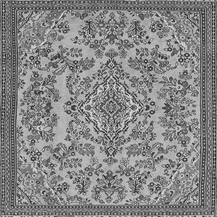 Square Abstract Gray Modern Rug, abs2801gry