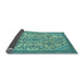 Sideview of Abstract Light Blue Modern Rug, abs2801lblu