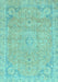 Machine Washable Abstract Light Blue Modern Rug, wshabs2802lblu