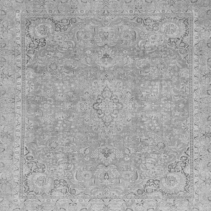 Square Abstract Gray Modern Rug, abs2802gry