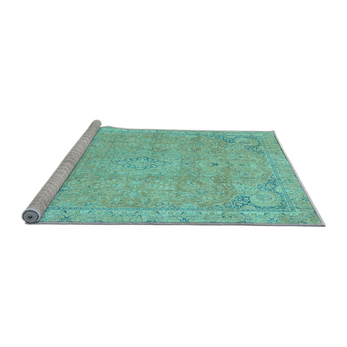 Sideview of Machine Washable Abstract Light Blue Modern Rug, wshabs2802lblu