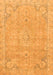 Machine Washable Abstract Orange Modern Area Rugs, wshabs2802org