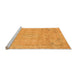 Sideview of Machine Washable Abstract Orange Modern Area Rugs, wshabs2802org