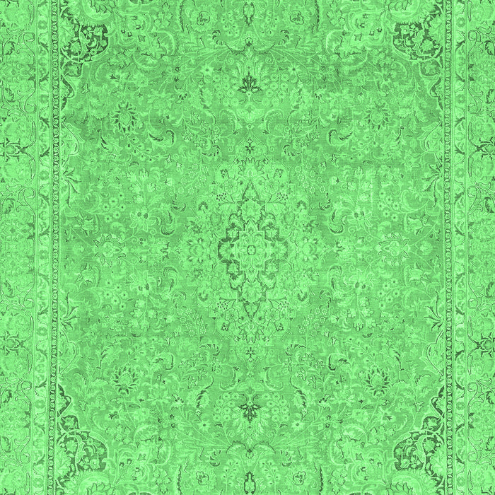 Abstract Emerald Green Modern Rug, abs2802emgrn