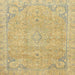 Square Abstract Chrome Gold Yellow Modern Rug, abs2802