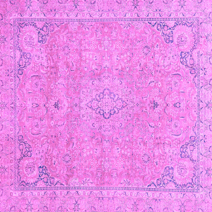 Square Abstract Purple Modern Rug, abs2802pur