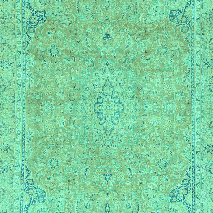 Abstract Turquoise Modern Rug, abs2802turq