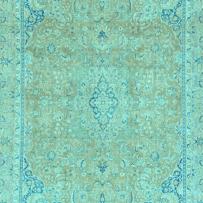 Abstract Light Blue Modern Rug, abs2802lblu