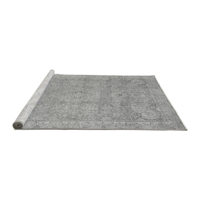 Sideview of Machine Washable Abstract Gray Modern Rug, wshabs2802gry