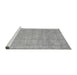 Sideview of Machine Washable Abstract Gray Modern Rug, wshabs2802gry