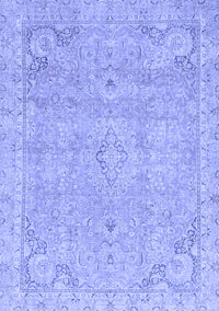 Abstract Blue Modern Rug, abs2802blu