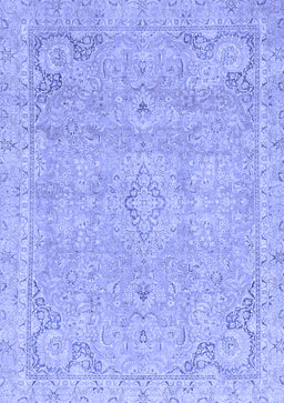 Abstract Blue Modern Rug, abs2802blu