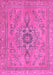 Machine Washable Abstract Pink Modern Rug, wshabs2803pnk