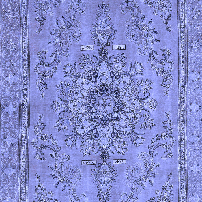Machine Washable Abstract Blue Modern Rug, wshabs2803blu