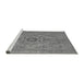 Sideview of Machine Washable Abstract Gray Modern Rug, wshabs2803gry